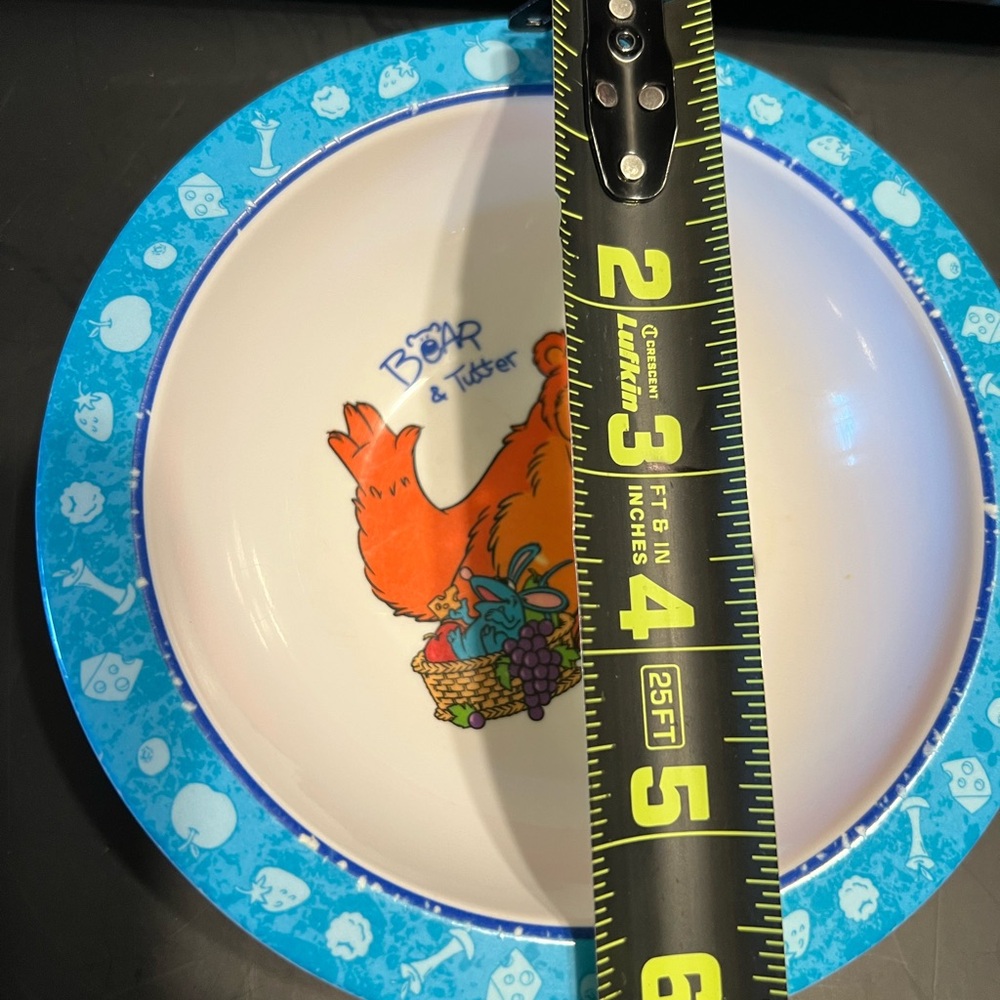 Vintage Bear In The Big Blue House Bowl Bear & Ritter Melamine Ware Disney - Picture 11 of 11